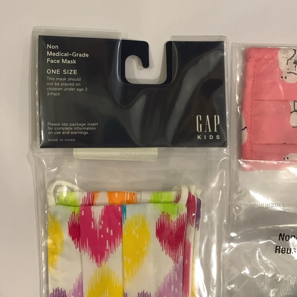 GAP and Cat and Jack and old navy cloth face masks kid size multipack